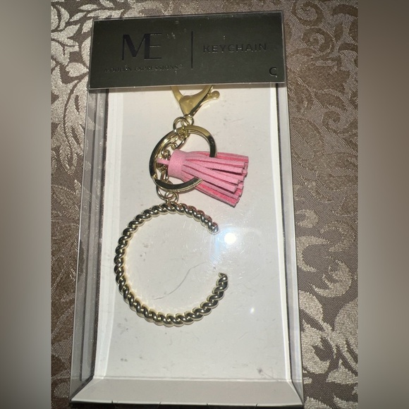 Modern Expressions Accessories - Modern Expressions "C” Monogram Keychain with Tassels